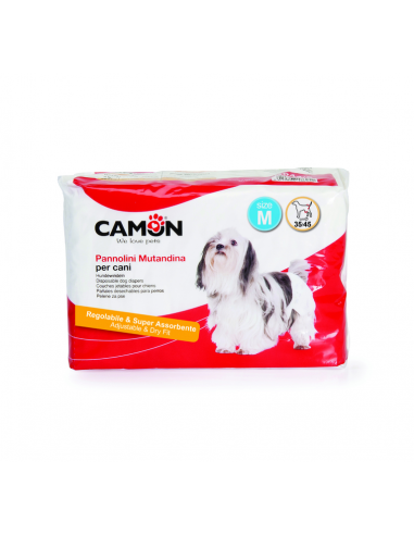 PAÑALES DESECHABLES PERROS 12UN - TALLA M(35/45CM)